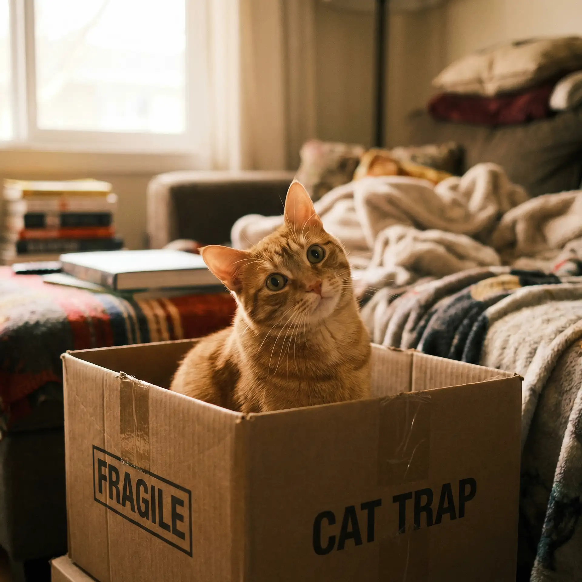 橘猫躲在纸箱里 - 捷克论坛 最新ip